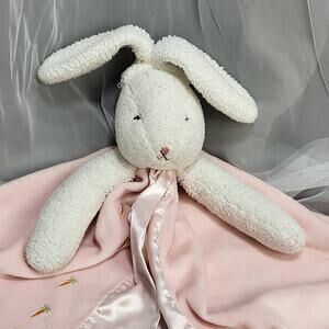 Bunnies By The Bay Lovey Pink Best Friends Indeed Rabbit Plush Security Blanket